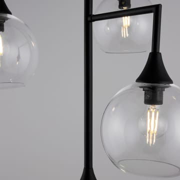 Bowl 4 pendant lamp - Clear, black stand - Globen Lighting