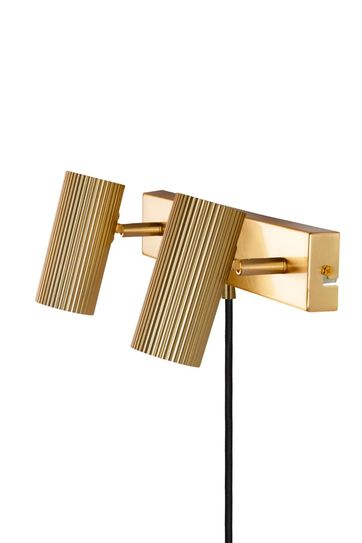 Hubble 2 wall lamp, Brushed brass Globen Lighting