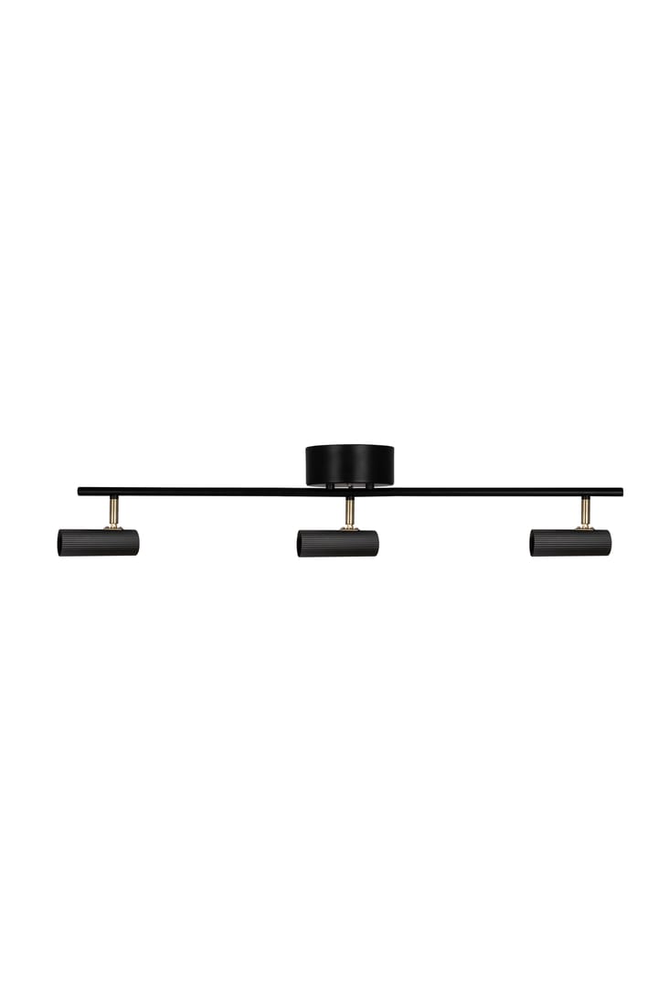 Hubble 3 Long ceiling lamp, Black-brass Globen Lighting