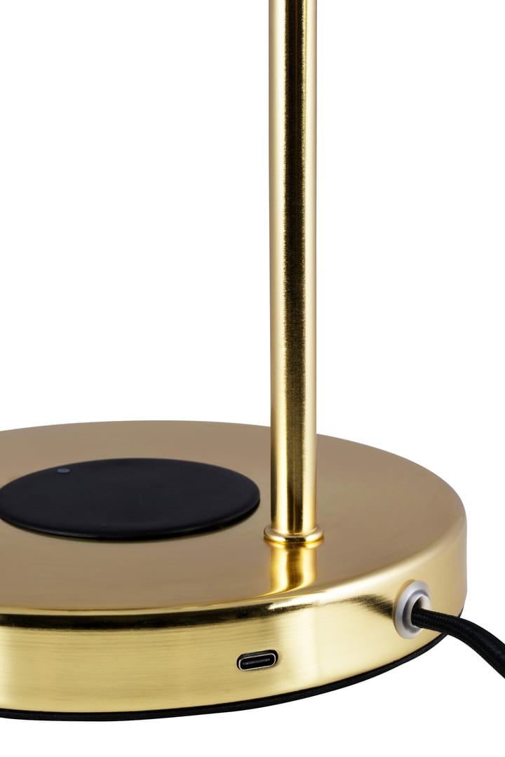 Hubble Read table lamp with wireless charging, Brushed brass Globen Lighting