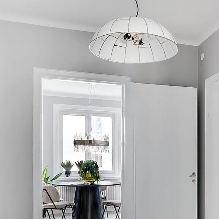 Ombrello pendant lamp Ø60 cm white glass, Brass Globen Lighting