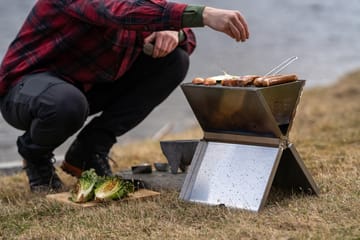 Hällmark Foldable Grill 36x26 cm - Stainless steel - Hällmark