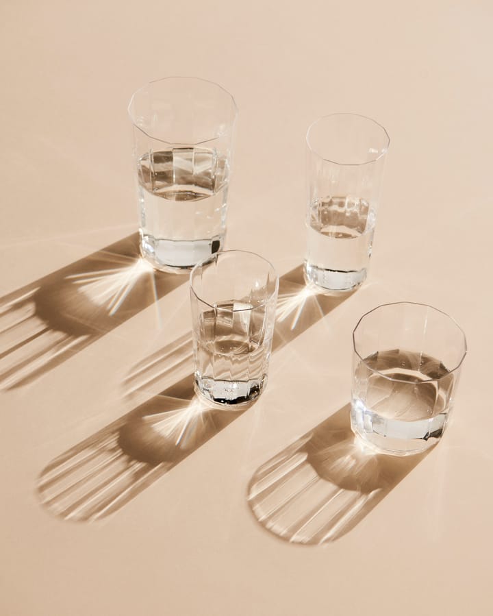 Angle drinking glass 4-pack, Tall 13 cm HAY