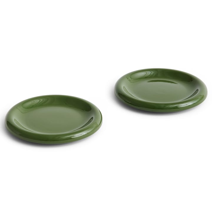 Barro plate Ø18 cm 2-pack, Green HAY