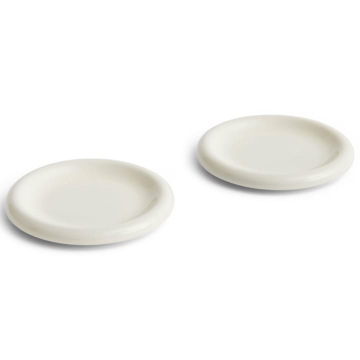 Barro plate Ø18 cm 2-pack, Off-white HAY