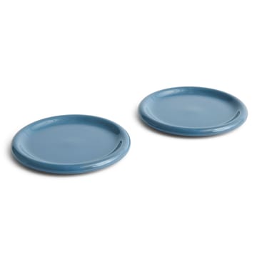 Barro plate Ø24 cm 2-pack - Dark blue - HAY