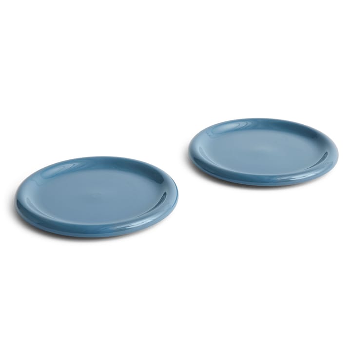 Barro plate Ø24 cm 2-pack, Dark blue HAY