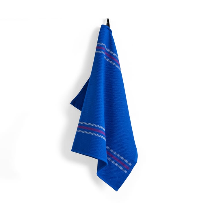 Canteen kitchen towel 52x80 cm, Blue/fuchsia HAY