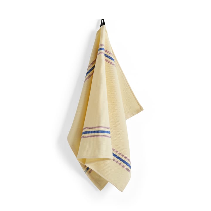 Canteen kitchen towel 52x80 cm, Cream/blue HAY