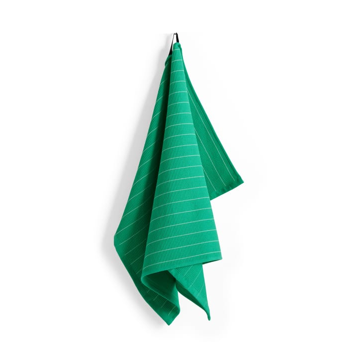 Canteen kitchen towel 52x80 cm, Emerald pinstripe HAY