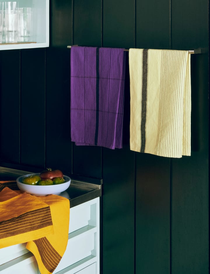 Linear kitchen towel 52x80 cm, Soft yellow HAY