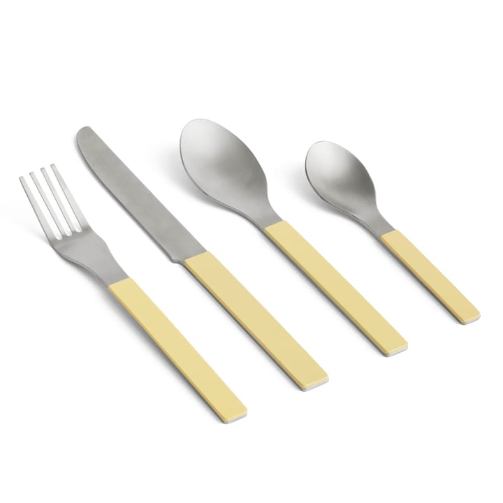 MVS cutlery set 4 pieces - Yellow - HAY