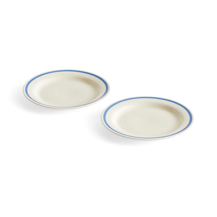 Sobremesa plate Ø18.5 cm 2-pack - Blue - HAY