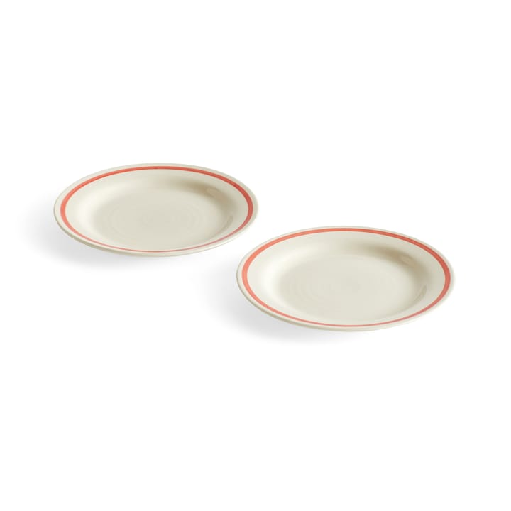 Sobremesa plate Ø18.5 cm 2-pack, Red HAY