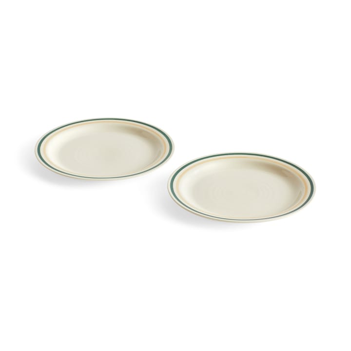 Sobremesa plate Ø24.5 cm 2-pack, Green-sand HAY