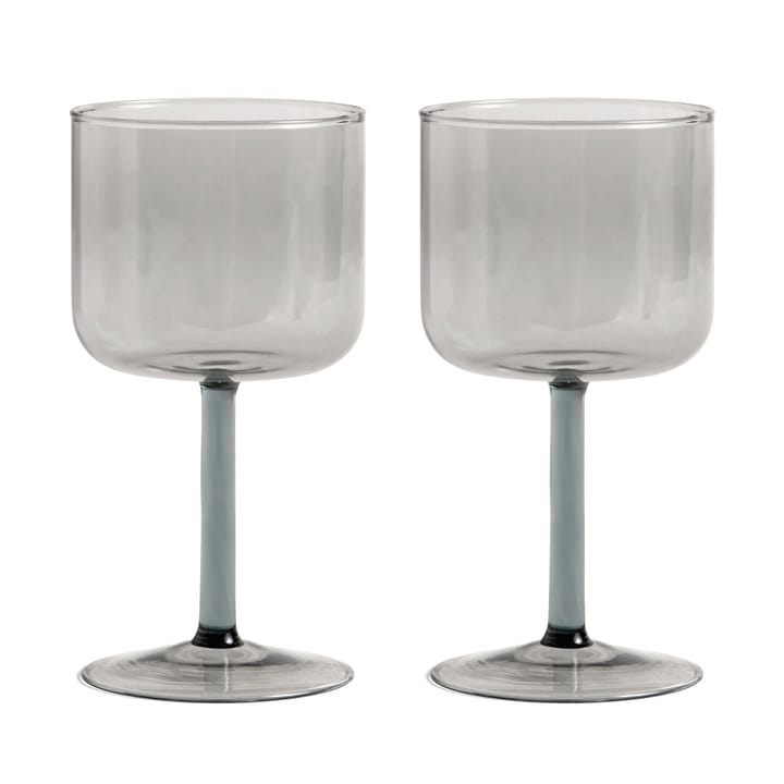 Tint wine glass 25 cl 2-pack, grey HAY