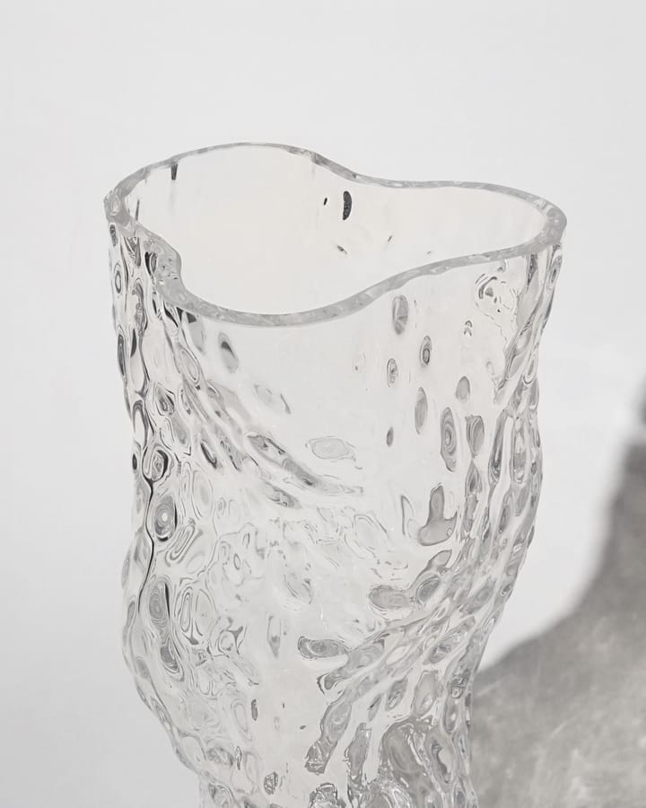 Ostrea Rock glass vase 30 cm, Clear Hein Studio