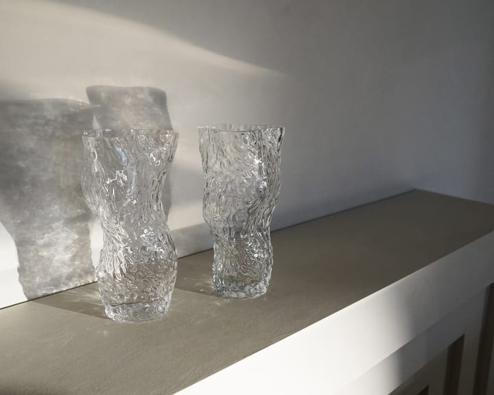 Ostrea Rock glass vase 30 cm, Clear Hein Studio