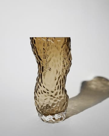 Ostrea Rock glass vase 30 cm - Smoke - Hein Studio