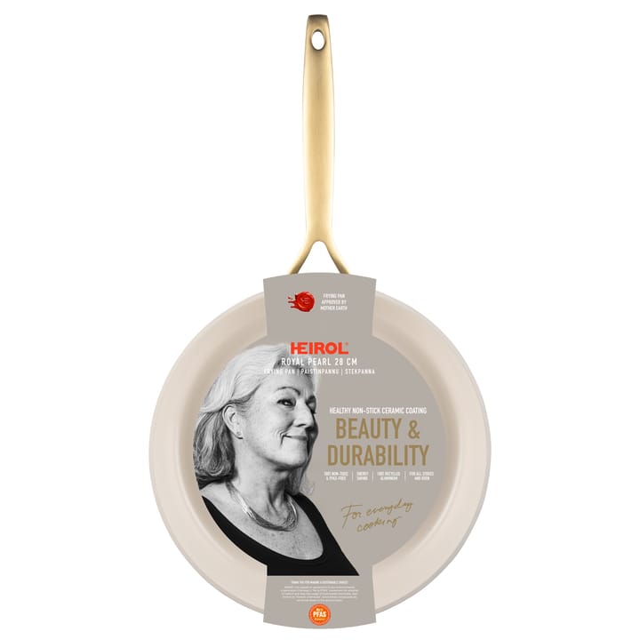 Heirol Royal Pearl frying pan Ø28 cm, White-gold Heirol