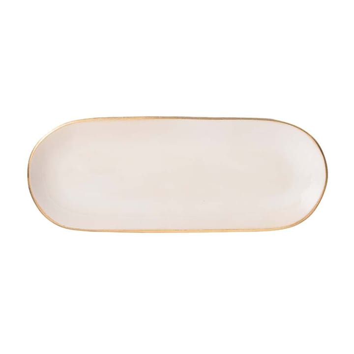 Heirol x Nosse Edge serving plate 12.2x30 cm, Gold Heirol