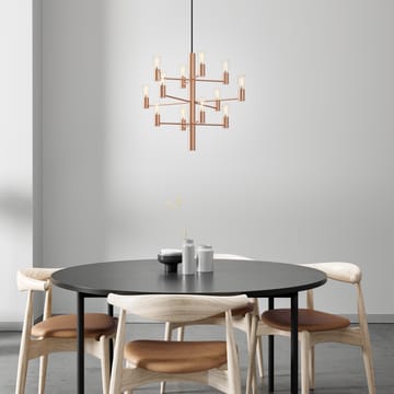 Manola 12 chandelier - Golden rosé - Herstal