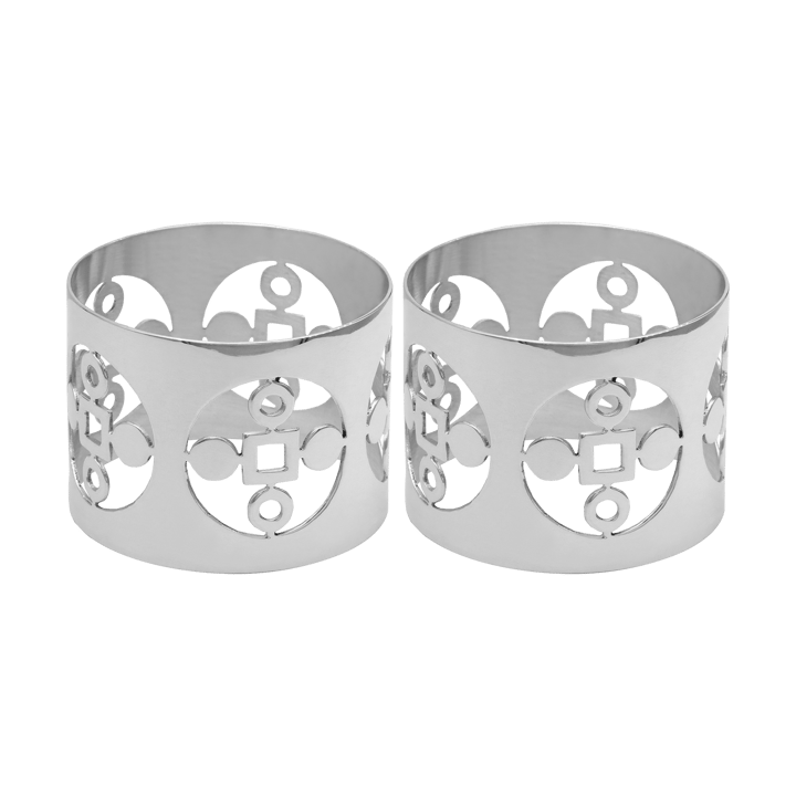 Anima Gemella napkin ring 2-pack, Nickel-plated brass Hilke Collection