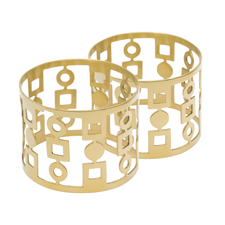 Anima napkin ring 2-pack, Brass Hilke Collection