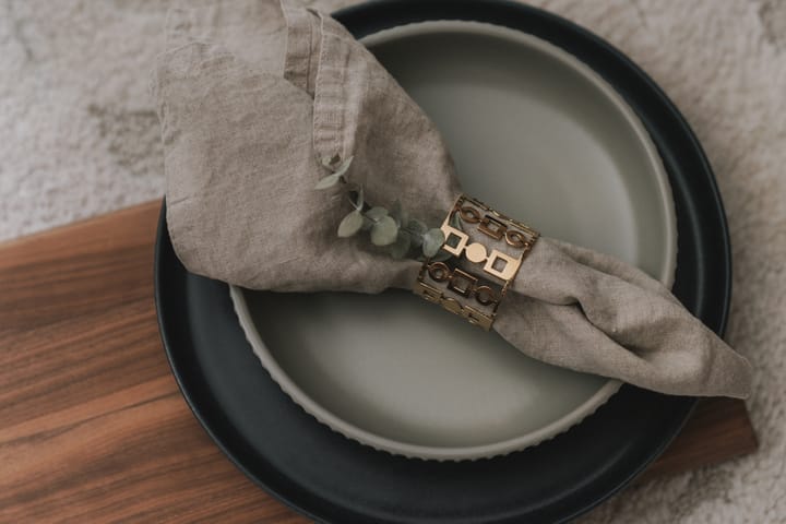 Anima napkin ring 2-pack, Brass Hilke Collection