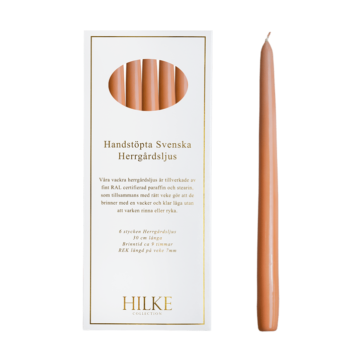 Herrgårdsljus candles 30 cm 6-pack , Apricot Hilke Collection