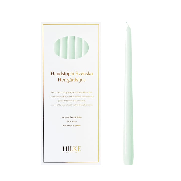 Herrgårdsljus candles 30 cm 6-pack , Eucalyptus Hilke Collection