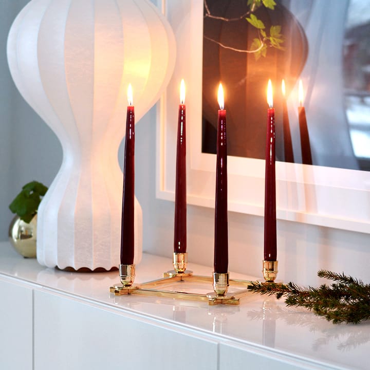 Herrgårdsljus candles 30 cm 6-pack , Wine red glossy Hilke Collection