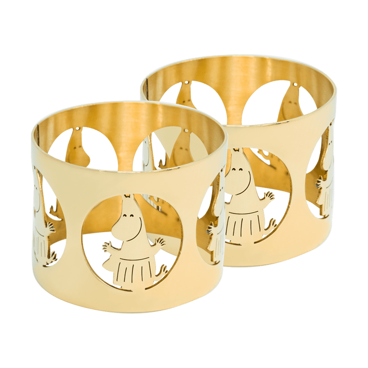 Hilke X Moomin napkin rings Moominmamma 2-pack - Brass - Hilke Collection