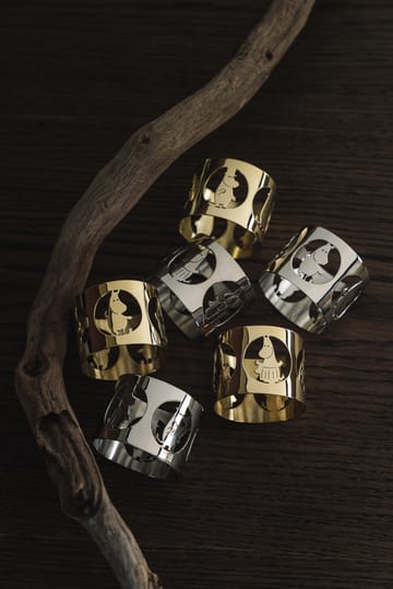 Hilke X Moomin napkin rings Moominmamma 2-pack - Brass - Hilke Collection