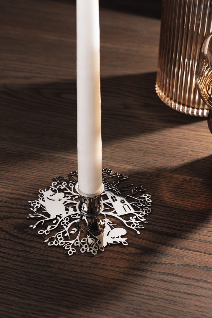 Hilke X Moomin No.1 candle holder, Nickel-plated brass Hilke Collection