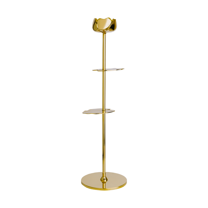 Ninfea Alta candlestick 35 cm, Brass Hilke Collection