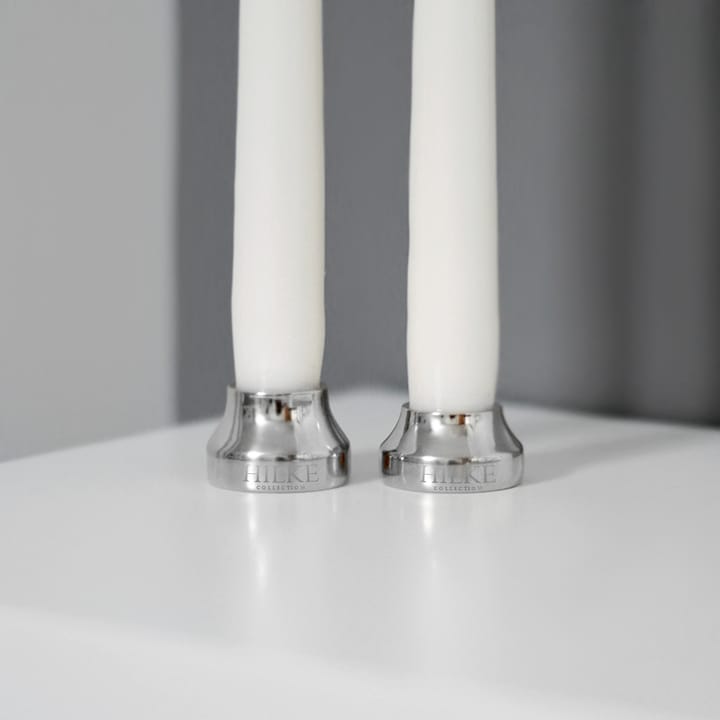 Piccolo no.2 candle sticks, Nickel-plated brass Hilke Collection