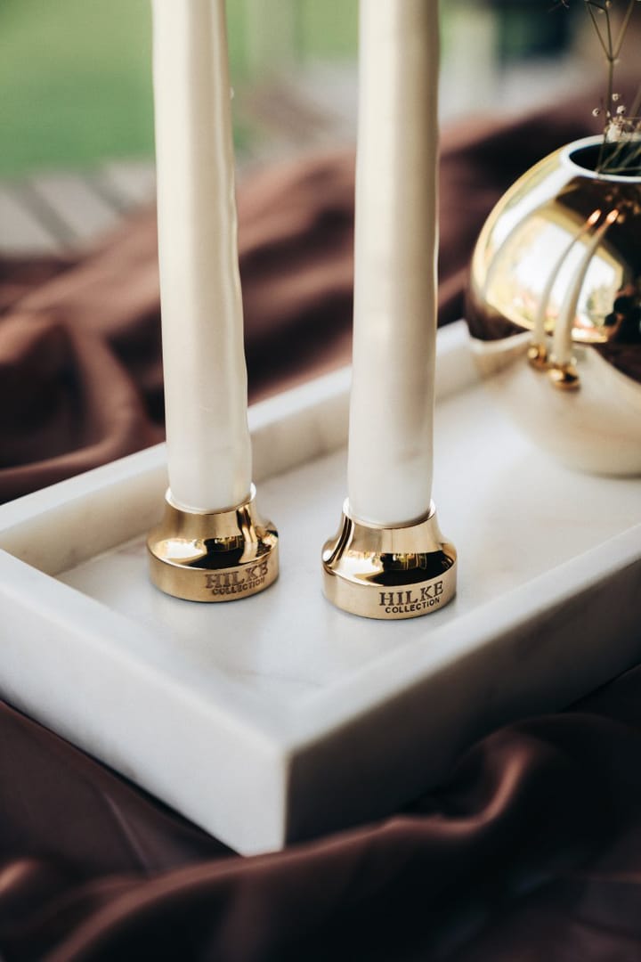 Piccolo no.2 candle sticks, Solid brass Hilke Collection