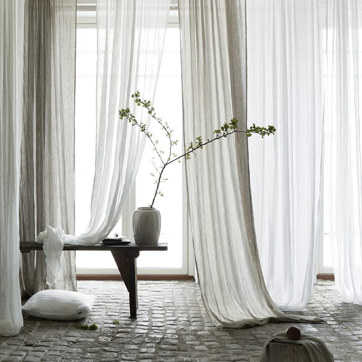 Dalsland curtain, Mother of pearl, pleat band and channel Himla