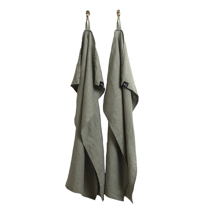 Sunshine kitchen towel 2-pack - Sage - Himla