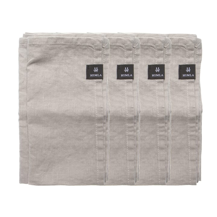 Sunshine napkin 4-pack, Ash (light grey) Himla