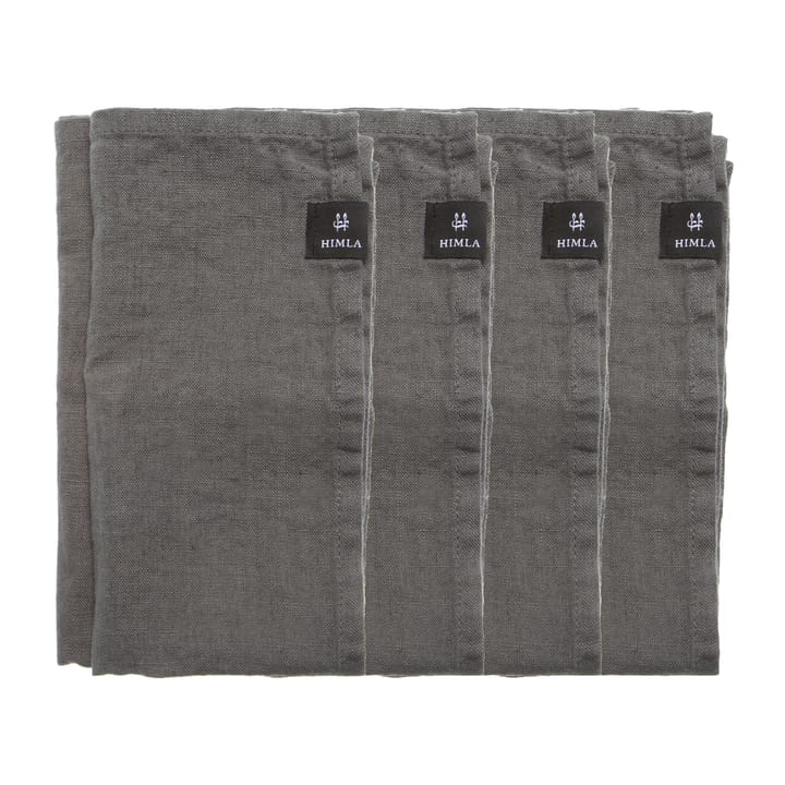 Sunshine napkin 4-pack, Charcoal (dark grey) Himla