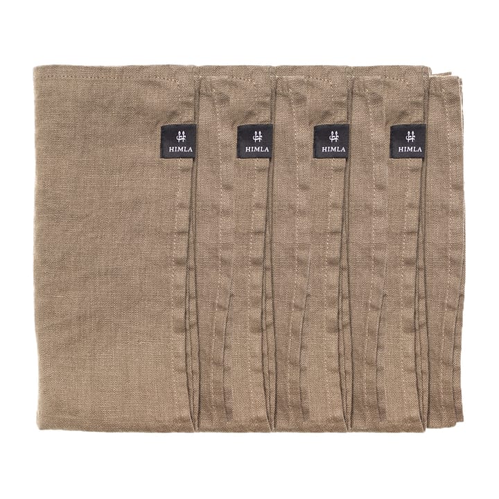 Sunshine napkin 4-pack, Clay (brown) Himla