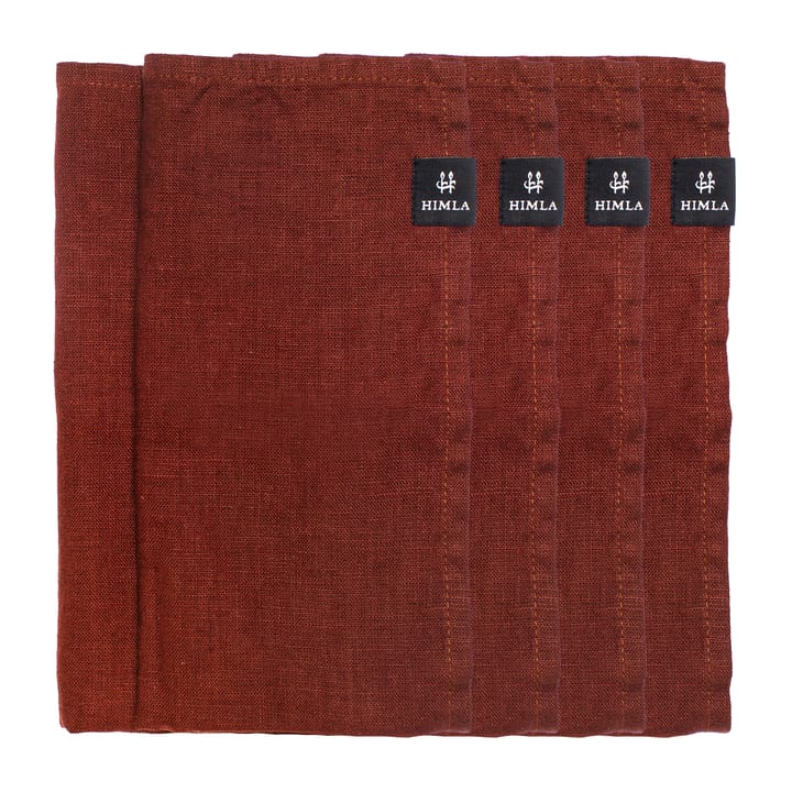 Sunshine napkin 4-pack - Lingonberry (red) - Himla