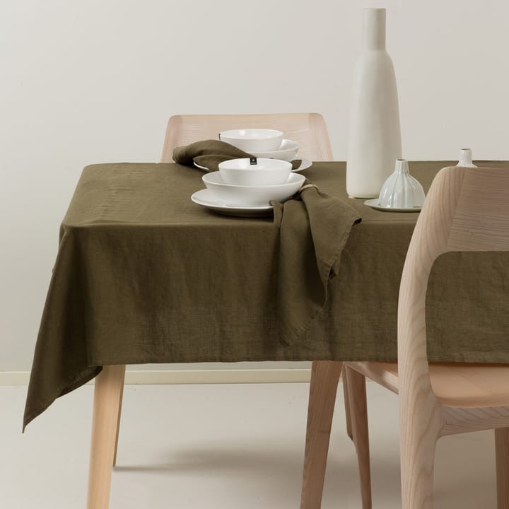 Sunshine tablecloth 145x250 cm, khaki Himla