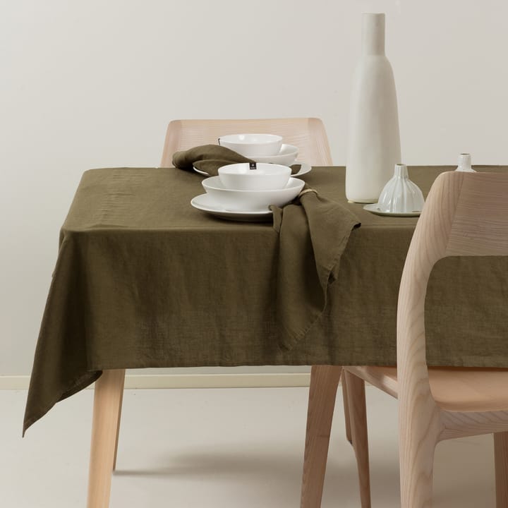 Sunshine tablecloth 145x330 cm, khaki Himla