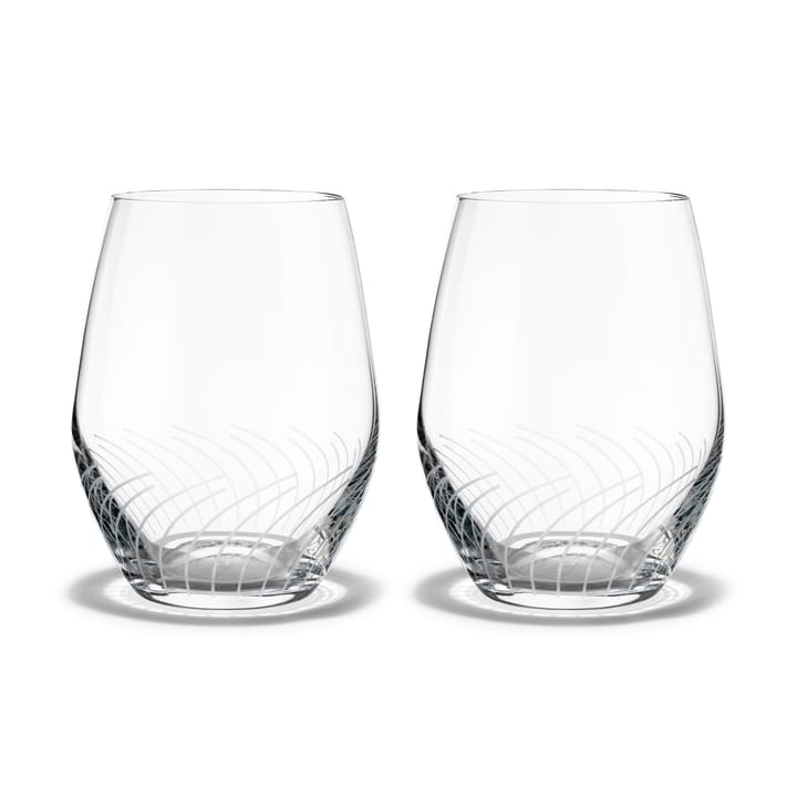 Cabernet Lines water glass 25 cl 2-pack, Clear Holmegaard