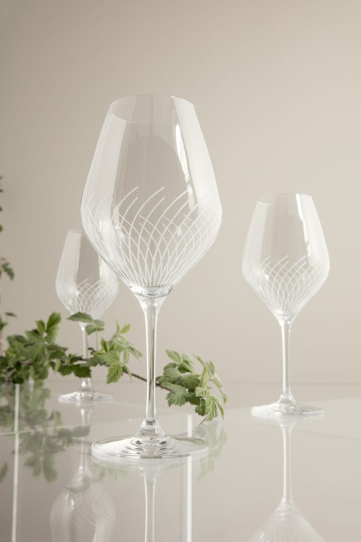 Cabernet Lines white wine glass 36 cl 2-pack, Clear Holmegaard