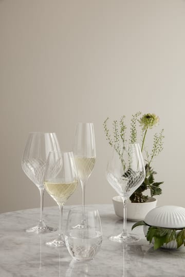 Cabernet Lines white wine glass 36 cl 2-pack - Clear - Holmegaard