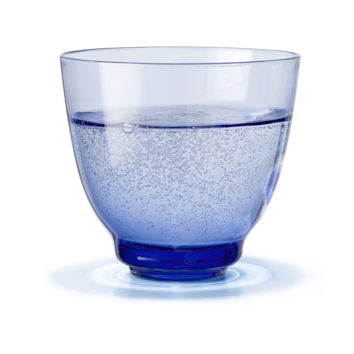 Flow water glass 35 cl, Dark blue Holmegaard